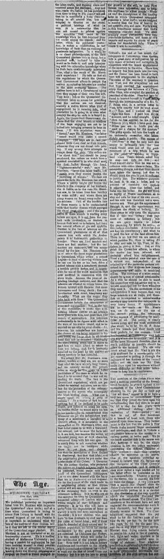 The Age article titled, "Queensland Slave Trade."