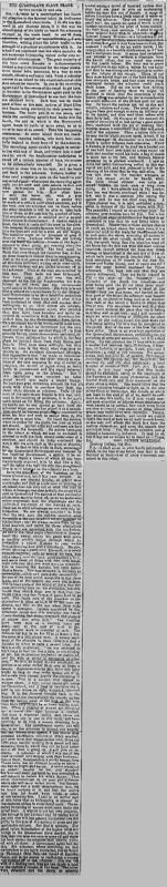 The Age article titled, "The Queensland Slave Trade." Written by George Morrison.