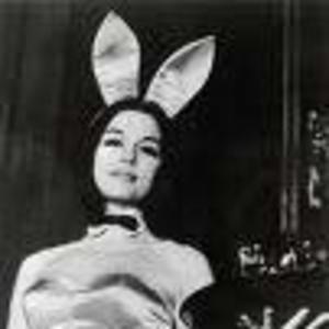 Image of Gloria Steinem going undercover as a Playboy bunny for her article "A Bunny's Tale."