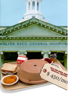 Photo of a Walter Reed General Hospital referenced in Mark Benjamin's article titled, "Walter Reed Army Medical Center: Insult to Injury." Written for Salon.com.