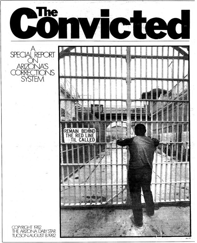 The cover of a special report on Arizona's corrections system. Titled, "The Convicted."